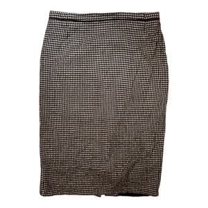 Escada Brown and White Pencil Skirt